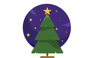 Tree 2d animation app branding christmas design graphic design illustration logo minimal motion graphics tree ui vector xmas