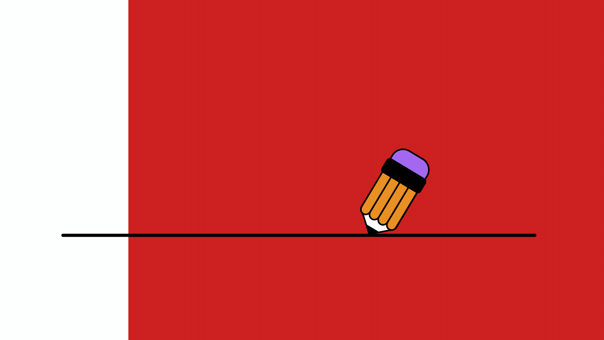 Pencil to House Transition 2d 2d animation after effects animate animation colours creative design graphic design illustration motion motion graphics pencil shapes transition transitions vector