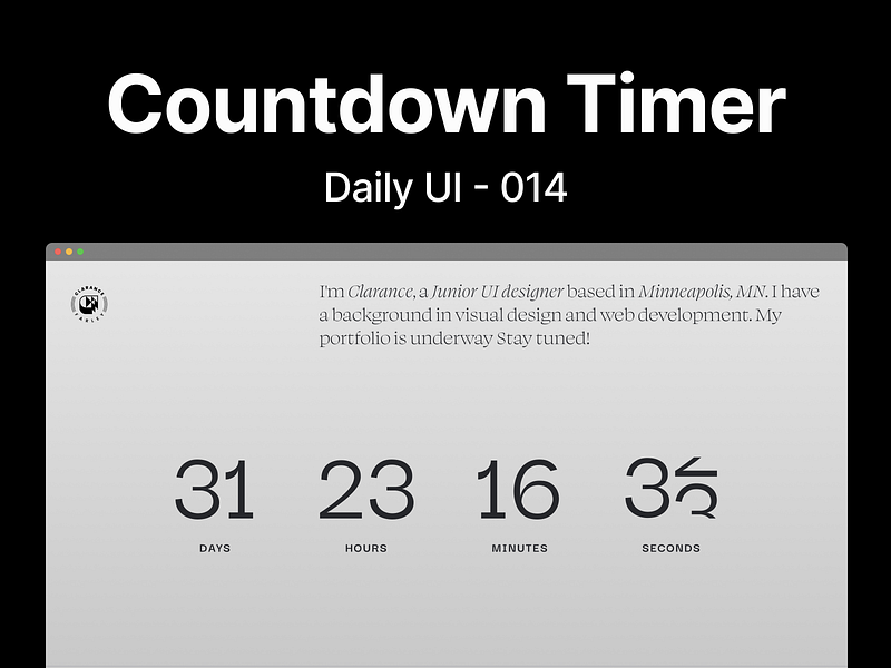 Countdown Timer UI designs, themes, templates and downloadable graphic