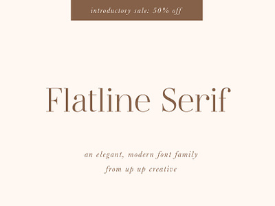 Flatline Serif Complete - 50% SALE