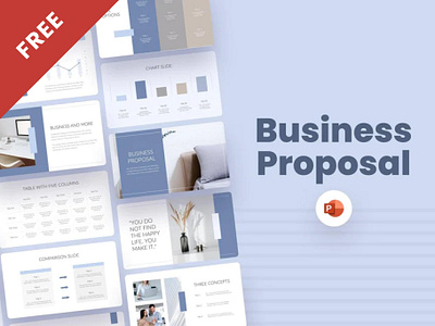 Free Beau Blue Shadow Simple Presentation Business Proposal business business proposal charts design free marketing pitch deck powerpoint presentation template