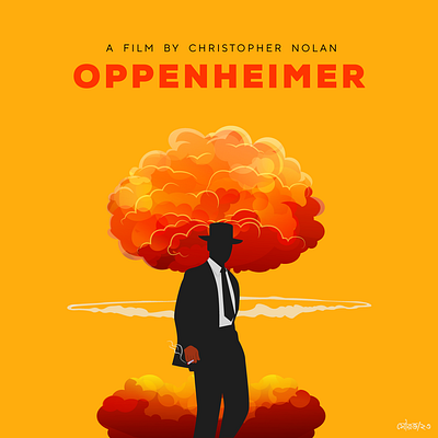 Oppenheimer Minimal Movie Poster mainimalist minimal minimal movie poster minimal poster oppenheimer souravoriginals