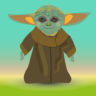 baby Yoda design graphic design illustration vector