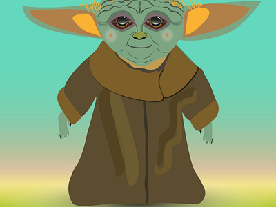 baby Yoda design graphic design illustration vector