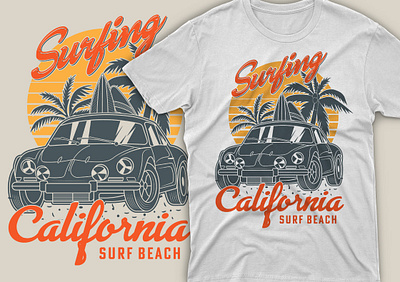 Graphic T-Shirt Design clothing design design illustration summer surfing t shirt t shirt design typography tshirt design typography