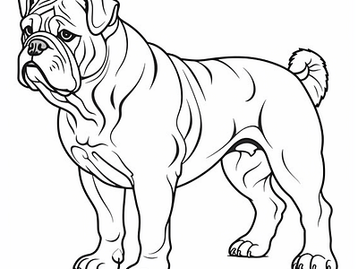 Dog Coloring Page designs, themes, templates and downloadable graphic ...