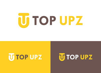 TOP UPZ Logo branding branding design business logo company logo corporate design graphic design logo logo design minimal minimalist modern simple typography
