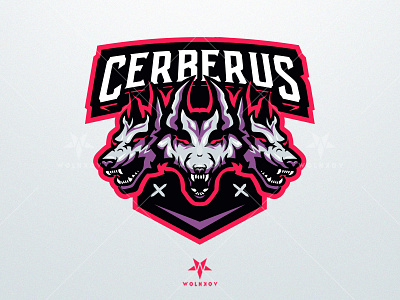 Cerberus Mascot Logo ai cerberus design esport graphic design icon illustration illustrator logo logodesign mascotlogo sport vector youtube