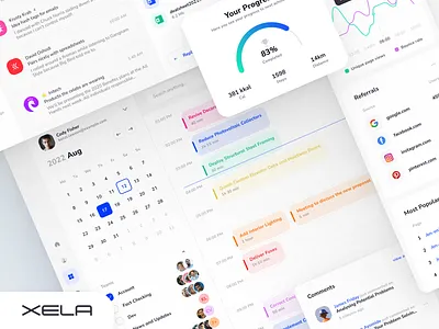 Xela Design System - mobile & desktop templates android design design system desktop app figma flutter ios jetpack compose mobile app prototyping react swiftui template templates ui kit web app