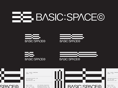Basic:Space brand branding edm electronic music icon logo logos minimal music space variable logo