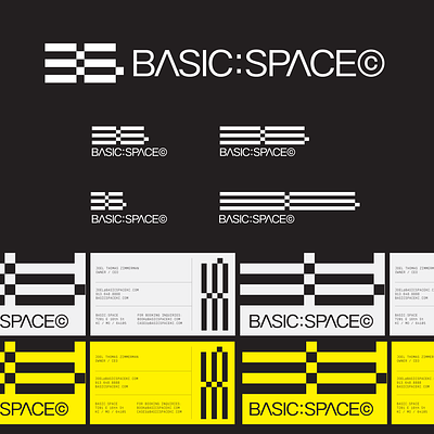 Basic:Space brand branding edm electronic music icon logo logos minimal music space variable logo