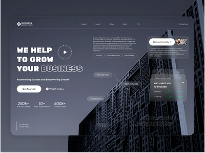 Landing Page Design business design e commerce growth landing page money ui ui design ux web design website
