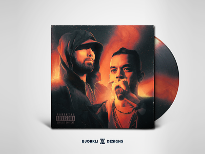 Realest Cover Art - Feat Eminem 2023 album art bjorklidesign cover eminem ezmil graphic design illustration realest