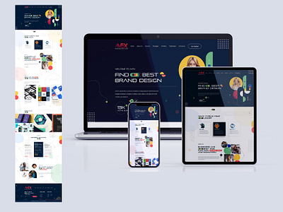 AVEX " Web Design " graphic design logo ui ux