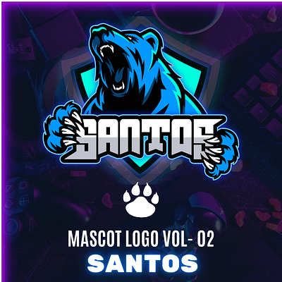 BEAR LOGO | TWITCH animation art bear gaming logo graphic design illustration logo logos mascot streaming twitch vector