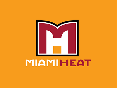 Miami Heat Concept Logo branding concept logo design graphic design heat illustration logo miami miami heat nba