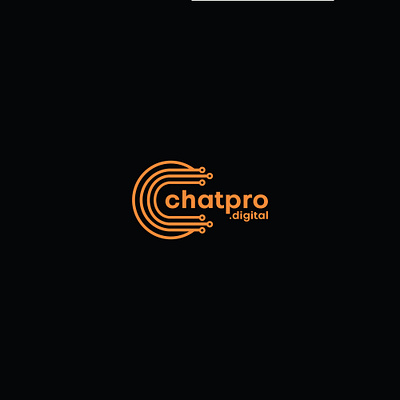 Chat Pro/ Ai Bot logo Design brand identity branding creative logo custom logo design graphic design illustration logo logo design logo maker logo service minimal logo minimalist logo typography unique logo vector
