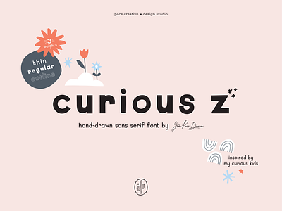 Introducing Curious Z: A Hand-Drawn Sans Serif Font design font font family graphic design hand drawn font handlettered handwritten font lettering sans serif type typography