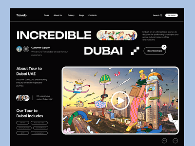 Travel Platform UI app design booking dubai dubai tour explore hotel illustration landing minimal road trip saas tour travel agency travel platform travel website trip ui uidesign uiux design vacation