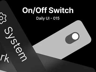 Submission for Daily UI challenge (015) On/Off Switch clarance daily ui graphic design switch toggle ui