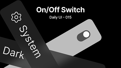 Submission for Daily UI challenge (015) On/Off Switch clarance daily ui graphic design switch toggle ui