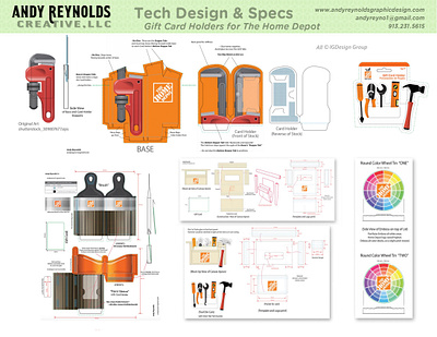 Gift Card Presenters for The Home Depot collaboration design die cut digital mock ups paper mechanics paper mechanics design physical mock ups tech design