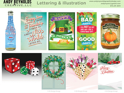 Lettering & Illustration greetings illustration labeling lettering products rendering typography