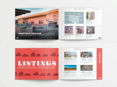 Real Estate Magazine Design Layout branding design graphic design illustration typography vector