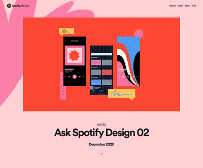 Ask Spotify - Hero Image animation app branding design graphic design illustration logo ui ux vector