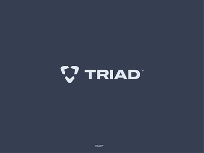 TRIAD | Digital Ledger blockchain brand branding colors design digital icon logo logodesign logomark logotype security symbol
