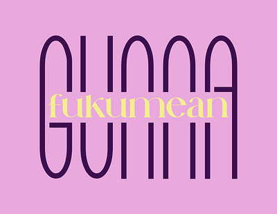 fukumean by Gunna affinity amateur cover design gunna hip hop letters music pastel pink rap song typography