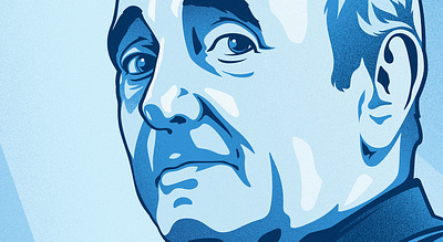 AUDIOWEAPON / Charles Aznavour adobe illustrator artist audioweapon blue digital art digital illustration graphic design illustrated poster illustration music music poster poster poster design singer vector