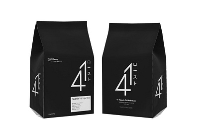 41 Roasts - Japanese Coffee branding coffee design japan logo package design retail typography