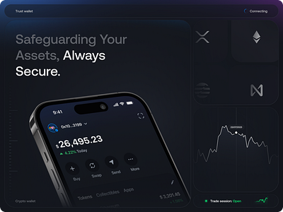 Trust wallet concept app crypto crypto app cryptocurency finance frindly interface mobile app trustwallet ui user ux wallet web3
