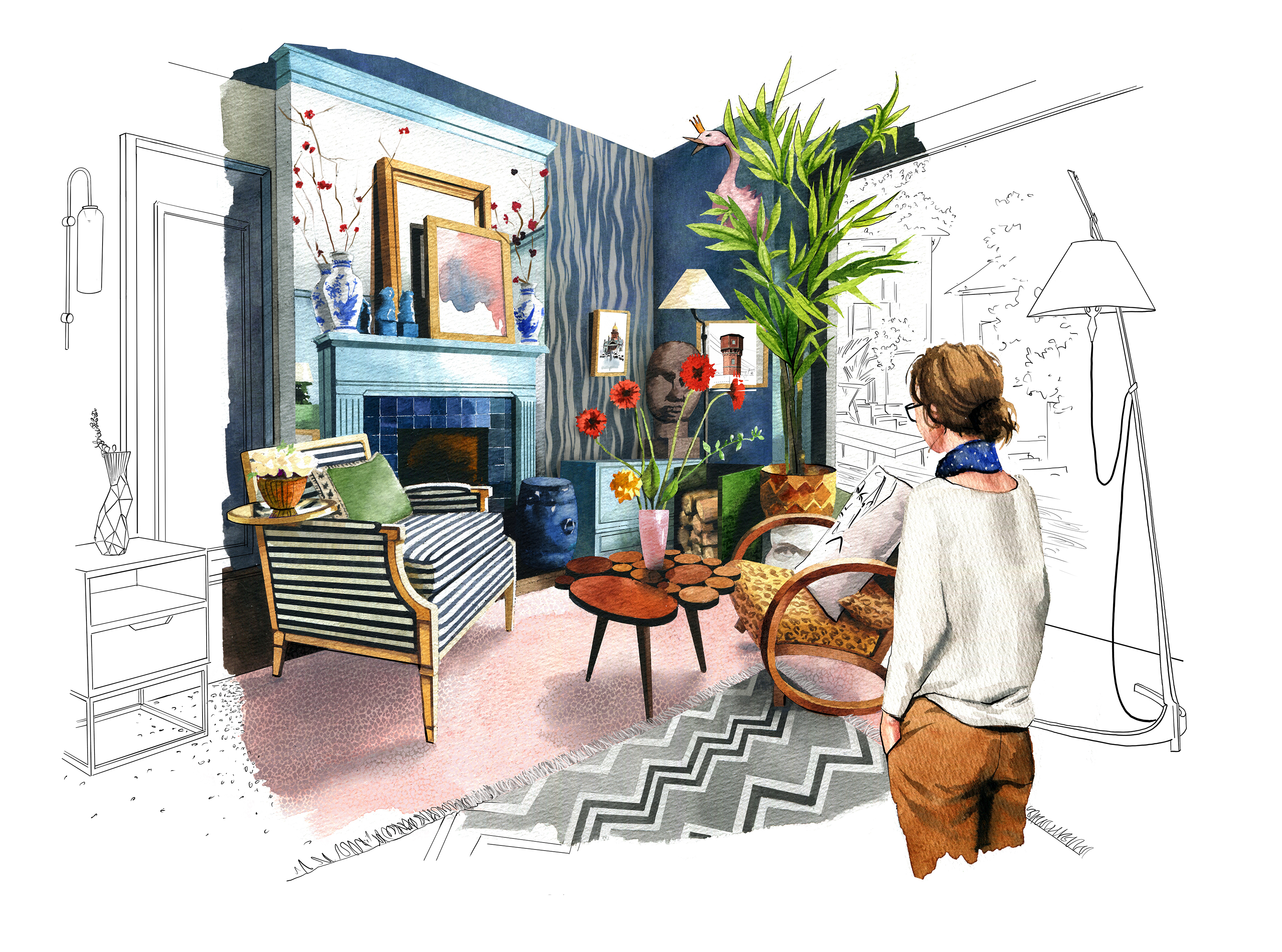 1,566 Home Showcase Interior High Res Illustrations - Getty Images