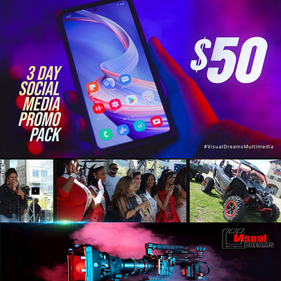3 Day Social Media Promotion Pack advertisement branding business content design digital design entrepreneur graphic design
