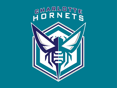Charlotte Hornets Concept Logo branding charlotte charlotte hornets concept logo design graphic design hornets illustration logo nba vector