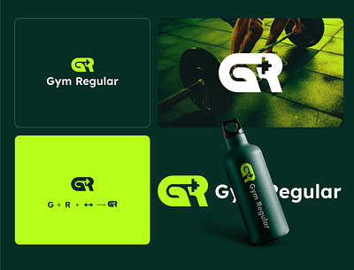 Gym Regular - logo design brand identity branding crossfit exercise fitness fitness app fitness club fitness logo gym gym app health health logo identity logo logotype modern logo personal trainer sport training workout