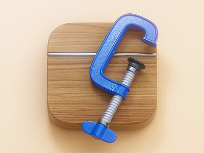 G-Clamp clamp icon illustration mac