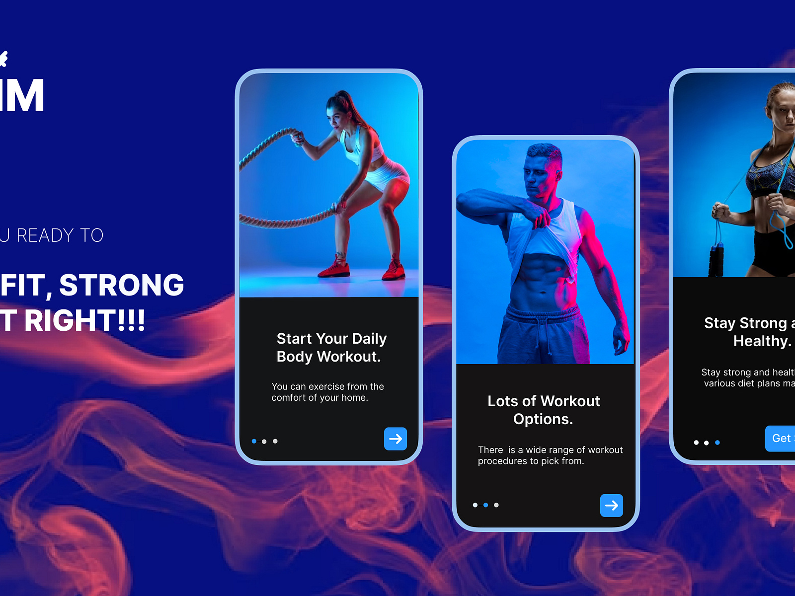 Trim Fitness App by Attere Oiza (Meshe) on Dribbble