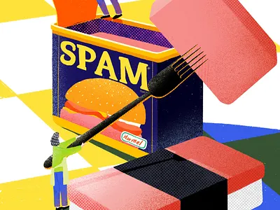 Spam artwork digital illustration illustration procreate spam