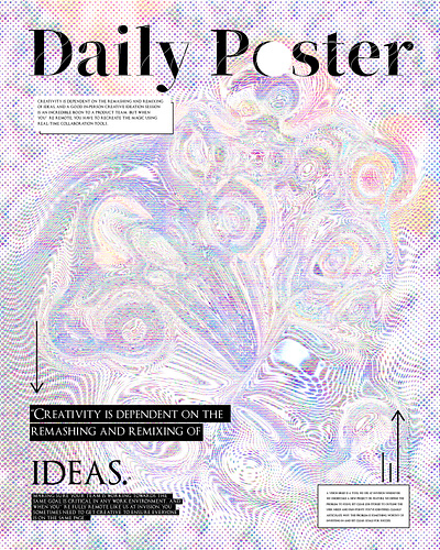 Daily poster branding color design graphic illustration inspiration shape visual
