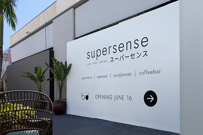 Supersense Outdoor Signage art direction branding logo outdoor signage typography