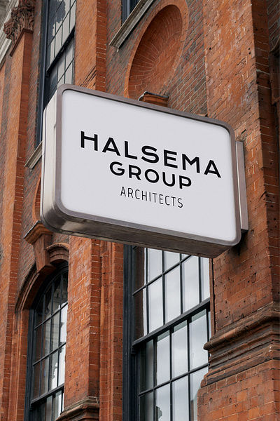 Halsema Architects Outdoor Signage art direction branding logo outdoor signage typography