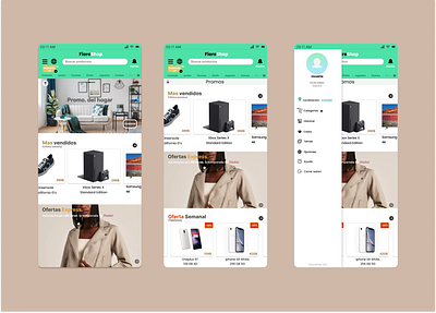 FioreShop App app design graphic design logo shop ui ux