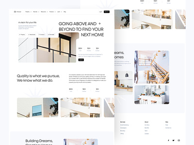 Landing Page - Artwood build clean design futuristic home landing page landing page design minimalist office property real estate ui web web design webapp website website design