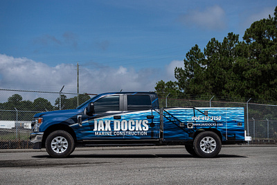 Jax Docks Vehicle Wrap Design branding design graphic design ux vehiclewrap