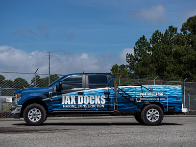 Jax Docks Vehicle Wrap Design branding design graphic design ux vehiclewrap