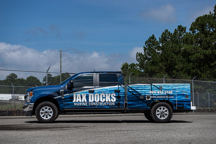Jax Docks Vehicle Wrap Design by Ryan Keane on Dribbble