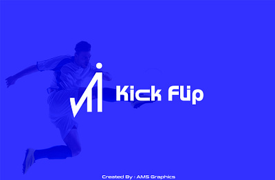 KickFlip logo design 3d branding logo logo design minimal logo minimalist logo ui